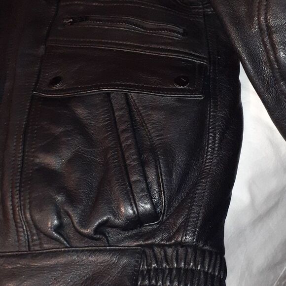 Hein Gericke Black Leather Motorcycle‎ Jacket 38 - Picture 9 of 16